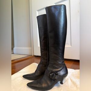 Salvatore Ferragamo Black Leather Boots